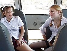 Sexy Teens Suck And Get Fuck In School Bus