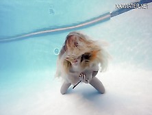 Cute Sophie Murena Blonde Babe Masturbating In The Pool