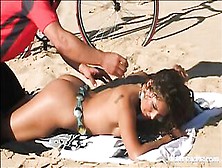 Vayana Masturbates And Gets Ass Fucked While Lying On The Beach