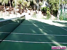 Lovely Bitches Plays Tennis And Licks Each Others Pussy After