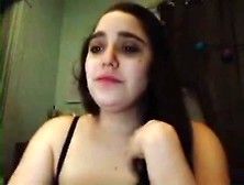 Jewish Girl Plays On Webcam