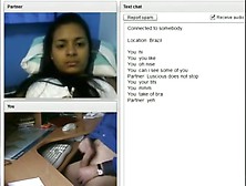 Brazillian Latina Has Cybersex With A White Stranger