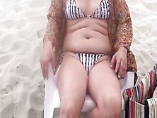 My Super Sexy 58-Year-Older Fiance Shows Off On The Beach Inside