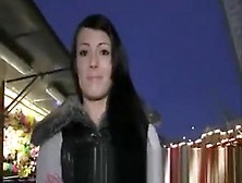 Hot Brunette Gets Fucked In Fairground
