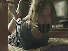 Mature Woman Hog Taped And Tape Gagged