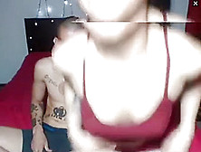 Webcam Goth Couple Breastfeeding.