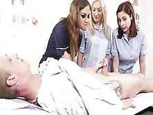 British Cfnm Nurses Blowing Their Submissive Patient