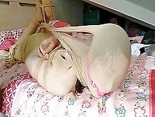 Chinese Bondage Pantyhose Head Ball Gag