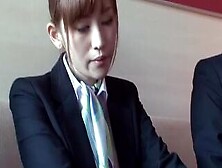 Japanese Flight Attendants Are Tested By Horny Boss - More At Elitejavhd. Com