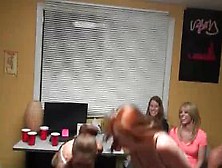 Lusty College Girls Make Out At Dorm Room Orgy