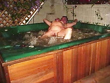 Mz Linda In The Hot Tub With Friends