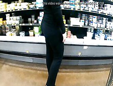 Cougar At Walmart Watch Through Big Butt Wedgie