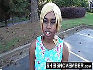 Blonde Young Ebony In Street Blowjob Sloppy Head By Msnovember P