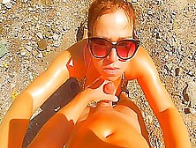 Horny Fan Recognized Me At Beach Wouldnt Leave Me Alone-Fingered Me And Cum On Tits