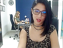 Martina Hidden Cam In The Work She Masturbates And Touch Her Colleague