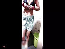 Desi Hot Girl Group Bathing Show With Dirty Talking Moaning Sexy Bhabhi Saggy Boobs Massaging Puffy Nipples Pressing Telugu Fuck
