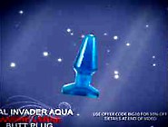 Get Anal Invader Aqua Marine Large Butt Plug
