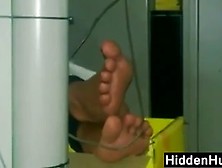 Candid Video Of This Girls Feet