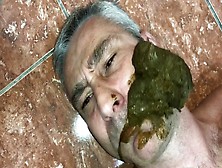 Mature Gay Man Forced To Eat Shit By His Master