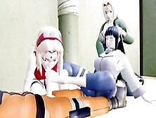 Sakura,  Hinata,  And Naruto [Goodhozeman]