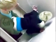 High Couple Has Sex In The Toilet