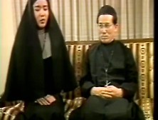 Asian Old Priest And Nun