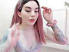 Small Cock Tattooed British Shemale Beauty With Sexy Feet Legs Camshows Solo