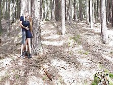 Crazy Blonde Teen Sucking And Fucking Outdoors