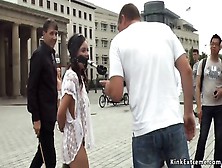 Hairy Pussy Babe Exposed In Public Outdoor