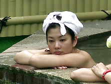 Teenagers In Chinese Onsen