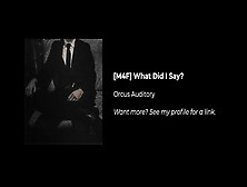 [M4F] What Did I Say? (Audio: Trapped In The Elevator With The Ceo)