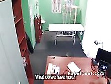 Nurse Caught Guy Wanking At Her Desk