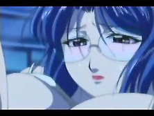 Super Busty Anime Girl With Glasses Gets Dick - Anime