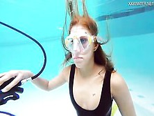 A Amazingly Hot Dark Hair Hottie Katya Nakolkina Underwater