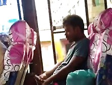 Kinky Indian Dude Jerks Off And Cums In The Bus