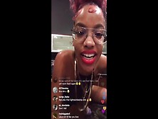 Rozay Molly On Live Shaking Ass In Lingerie
