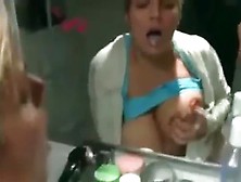 Blonde Fucked While Brushing Teeth