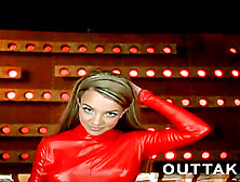 Britney Spears In Red Latex