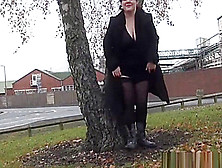 Chubby Amateur Milfs Public Exhibitionism And Outdoor Bbw Flashing Of Tits
