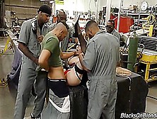 Gangbang White Girl Works The Workers Bbcs With Christie Stevens
