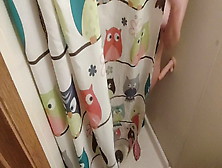 Catch Wife Fucking Dildo In The Shower