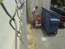 Fucking Behind A Dumpster With A Smoking Hot Blonde Girl