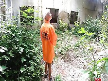 Goddess Prisoner Deep Sucking Off Penis And Had Anal Sex On The Abandoned - Facial