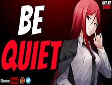 Be Quiet.  [Fdom] [Party] [Handjob In The Closet]