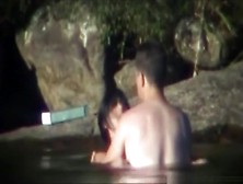 Voyeur Tapes A Couple Having Sex In A Lake