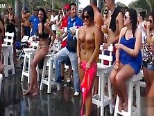 Fat Guy Gets A Wild Lap Dance From Topless Girl