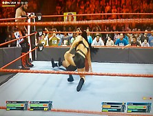 Chyna And Xpac Vs Becky Lynch And Seth Rollins In Mixed Wrestling Action