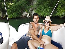 Slutty Blonde Mom Pays With A Blowjob And Sex For A Boat Ride