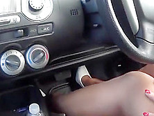 Stockings Upskirt In Car