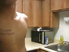 Interracial Couple Fuck In The Kitchen